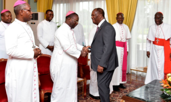 Cote d'ivoire, église, Alassane Ouattara, élection présidentielle, 3e mandat