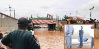 Pont du Train express à Guinaw Rail: Le corps sans vie d'un homme découvert lors du pompage des eaux!