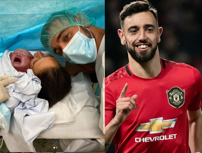 Milieu de terrain de Manchester United, Bruno Fernandes annonce la naissance de son deuxième enfant (photos)