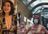 Des féministes posent topless pour protester après qu'une femme s'est vu refuser l'entrée au musée pour `` décolleté '' (photos / vidéo)