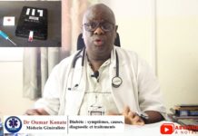 Docteur Oumar Konaté nous parle du Diabéte de type 1 et 2 définition, symptômes ,traitements