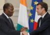Présidentielle en Côte d’Ivoire: Macon félicite et encourage Ouattara pour sa réélection