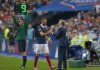 Image du jour : L’ accolade entre Didier Deschamps et Karim Benzema