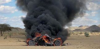 Un "engin explosif improvisé" à l'origine de l'explosion d'une voiture du "Dakar 2022"