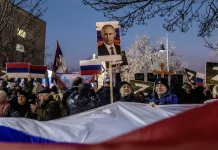 Serbie: un rassemblement de soutien à Vladimir Poutine organisé à Belgrade
