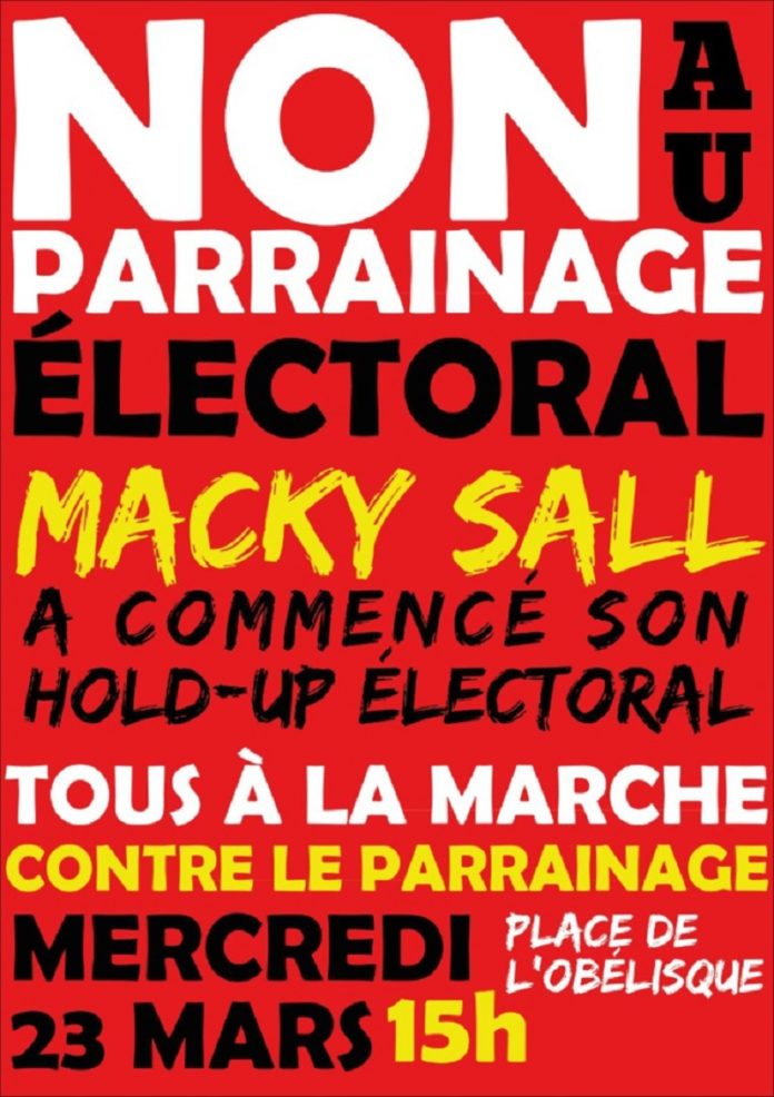 Campagne contre le parrainage électoral: FRAPP et Cie distribuent des flyers ce samedi, en attendant...
