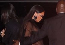 Rihanna enceinte et en tenue transparente pour la soirée de Jay-Z(photos)