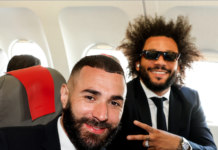 Ligue des Champions : les joueurs du Real dans l'avion pour Manchester (IMAGES)
