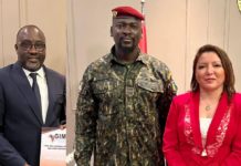 Guinée : Le Président du GIMA, El Hadji Malick Mbaye et sa délégation reçus par le Colonel Mamady Doumbouya