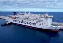Le navire-hôpital Global Mercy au Sénégal, ce samedi