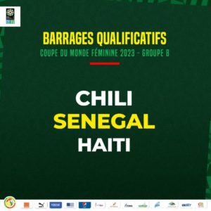 Les Lionnes du foot connaissent leurs adversaires pour les barrages qualificatifs à la Coupe du monde féminine 2023. Le Sénégal loge dans le groupe B avec Haiti et Chili. En cas de victoire contre Haiti, les Sénégalaises rencontreront les Chiliennes pour une première place qualificative du groupe B. Les barrages auront lieu en février 2023.