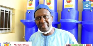 Video : Dons de matériel sanitaire d’une valeur de deux million franc CFA de Djibril wade maire de Biscuiterie Sur La Prévention Au COVID-19