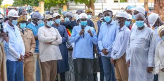 Dans le cadre de la tournée économique, le Président Macky Sall a visité ce dimanche le chantier de la sphère ministérielle administrative régionale de Kaffrine.