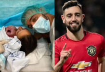 Milieu de terrain de Manchester United, Bruno Fernandes annonce la naissance de son deuxième enfant (photos)