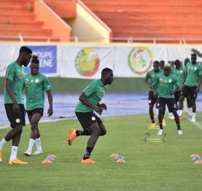 Sénégal/Guinée Bissau : Regardez le 2e galop d’entrainement des lions presque au complet