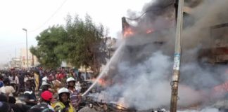 Un incendie ravage le marché Ocass de Touba