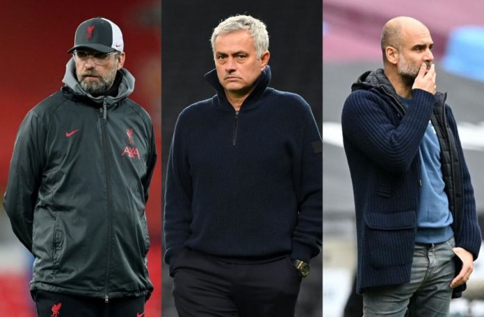 José Mourinho s'en prend à Jürgen Klopp et Pep Guardiola