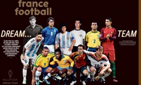 Ballon d’Or Dream Team : Pelé, Messi, Ronaldo, Marodona dans le onze de légende !