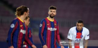 Barça-PSG : échange musclé entre Piqué et Griezmann