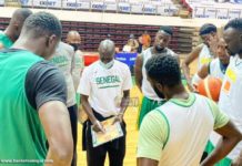 Afrobasket 2021 : premier entraînement des Lions, à Yaoundé