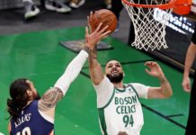 Un Evan Fournier record sauve le Celtics