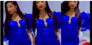 La femme du joueur Kara Mbodj très rayonnante en bleu (Vidéo)