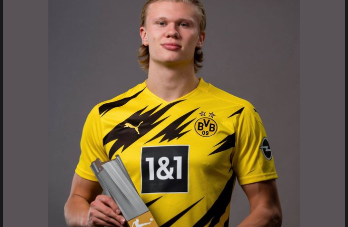 Bundesliga : Erling Haaland élu meilleur joueur de la saison