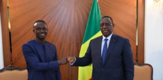 Sadio Mané au palais!