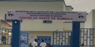 Bambaly : le gouverneur de Sédhiou, Pape Demba Diallo, inaugure un centre de santé de 350 millions F CFA, construit par Sadio Mané