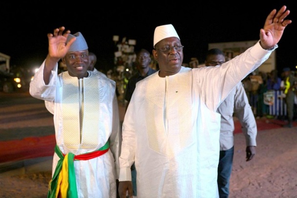 Retrouvailles avec son ancien ministre de l’Intérieur: De passage à Linguère, Macky Sall accueilli par Aly Ngouille Ndiaye