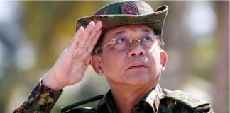 Min Aung Hlaing, le chef de la junte birmane, à Moscou