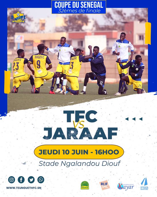 Coupe du Sénégal: Teungueth FC – Jaraaf, choc des cadors de la Ligue 1