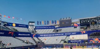 Mondial de Beach Soccer : échauffement des Lions (Images)