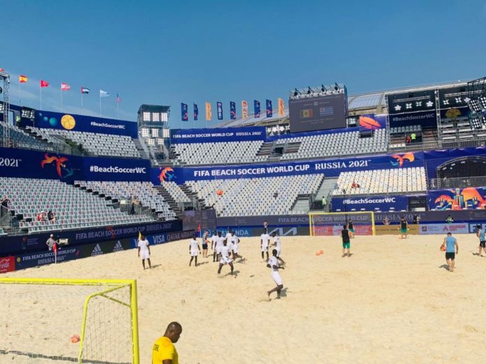 Mondial de Beach Soccer : échauffement des Lions (Images)