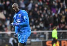 Rennes : Une altercation entre Alfred Gomis et son défenseur pendant le match contre Lyon