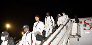 Barrages Mondial 2022 : arrivée des Lions du Sénégal au Caire (IMAGES)