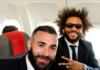 Ligue des Champions : les joueurs du Real dans l'avion pour Manchester (IMAGES)