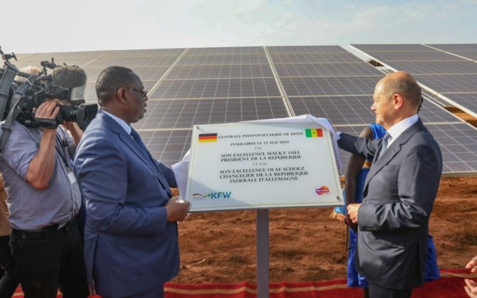 Energies renouvelables : Macky Sall et Olaf Scholz inaugurent la Centrale photovoltaïque de Diass