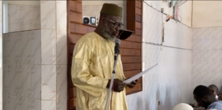 Korité : les images de la prière à la mosquée de l'Oustaz Oumar Sall