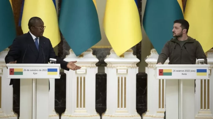 Guerre en Ukraine: à Kiev, le président Embalo appelle au rapprochement de «deux pays frères»