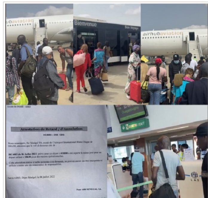 AIBD-Air Sénégal: las d’attendre leur vol, les passagers créent un boucan