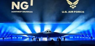 Le B-21 Raider, nouveau bombardier de l’US Air Force, dévoilé en grande pompe.